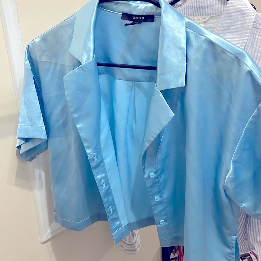 Sky blue blouse